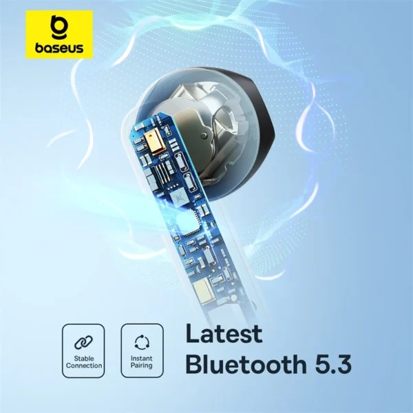 Baseus Bowie E16 Wireless Earphone Bluetooth 5.3 Earphones 30H Long Battery Life IPX4 Waterproof True Wireless Headphone Earbuds - Image 6