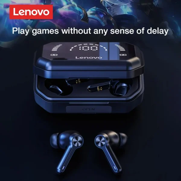 Lenovo LP3 Pro Earphones TWS Bluetooth 5.0 Wireless HIFI Music Headset Display 1200mAh Battery Headphones Gaming Earbuds - Image 4
