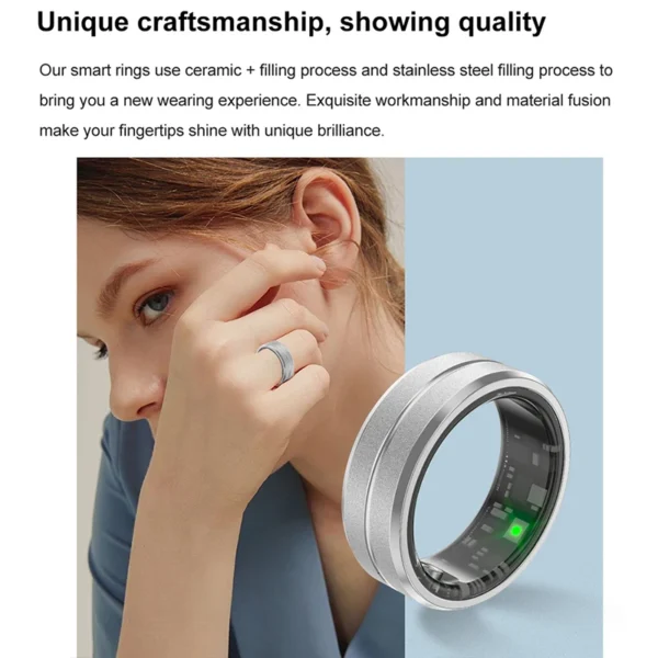 2024 Smart Ring Men Women IP68 Waterproof Heart Rate Blood Oxygen Sleep Health Monitor Sport Fitness Health Ring for Android IOS - Image 5