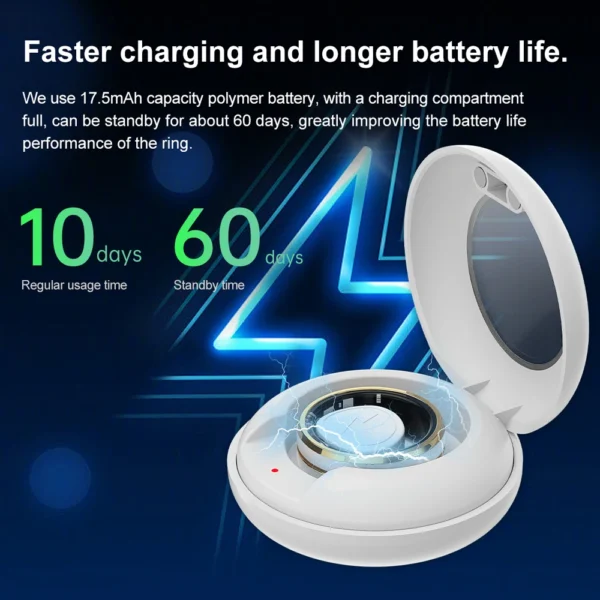 2024 Smart Ring Military Grade Titanium Steel Shell Health Monitoring IP68 & 3ATM Waterproof Multi-sport Modes For Android IOS - Image 6