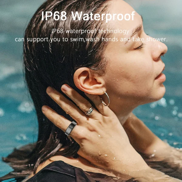 For Android IOS Smart Ring Real Heart Rate Teenagers Stainless Steel Ring Swimming Waterproof Smart Ring 2024 For Jewelry Gift - Image 6