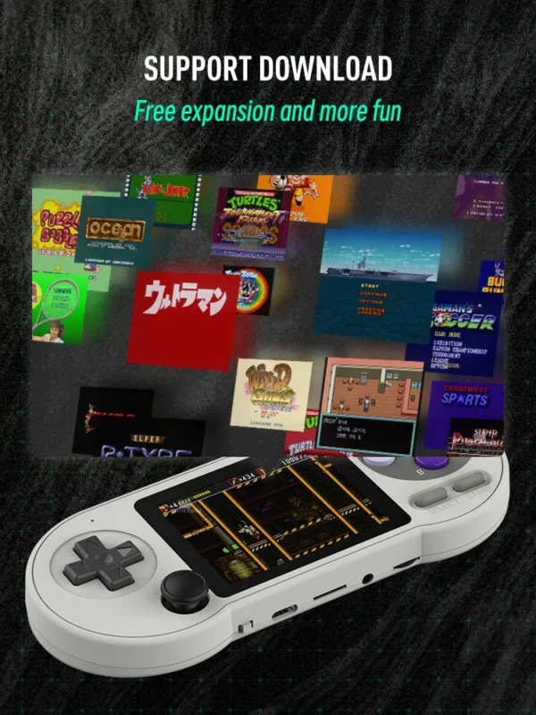 DATA FROG SF2000 Portable Handheld Game Console 3 Inch IPS Retro Game Consoles Built-in 6000 Games Retro Video Games For Kids - Image 2