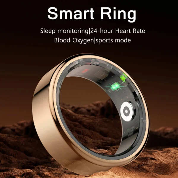 For Android IOS Smart Ring Real Heart Rate Teenagers Stainless Steel Ring Swimming Waterproof Smart Ring 2024 For Jewelry Gift - Image 2