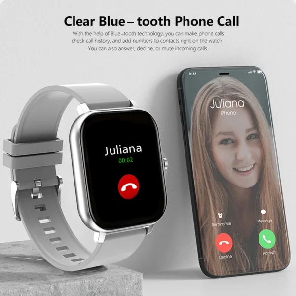 Sport Smart Watch Fitness Clock Health Monitor Waterproof Smartwatch Bluetooth Call Watches for Men Women IOS Xiaomi Huawei 2023 - Image 4