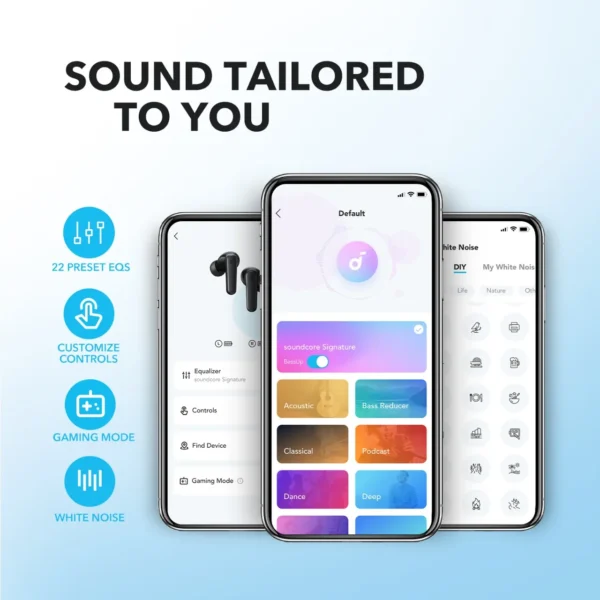 soundcore by Anker P20i True Wireless Earbuds 10mm Drivers with Big Bass Bluetooth 5.3 30H Long Playtime Water-Resistant - Image 3