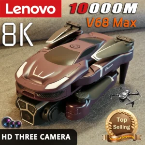 Lenovo V68 Drone 8K Professional HD Aerial Three-Camera 5G GPS Obstacle Avoidance Drone Quadcopter Toy Free shipping UAV 10000M