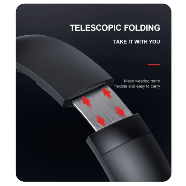 Siindoo JH919 Wireless Bluetooth Headphones Foldable Stereo Earphones Super Bass Noise Reduction Mic For Laptop PC TV - Image 3