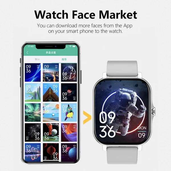 Sport Smart Watch Fitness Clock Health Monitor Waterproof Smartwatch Bluetooth Call Watches for Men Women IOS Xiaomi Huawei 2023 - Image 3